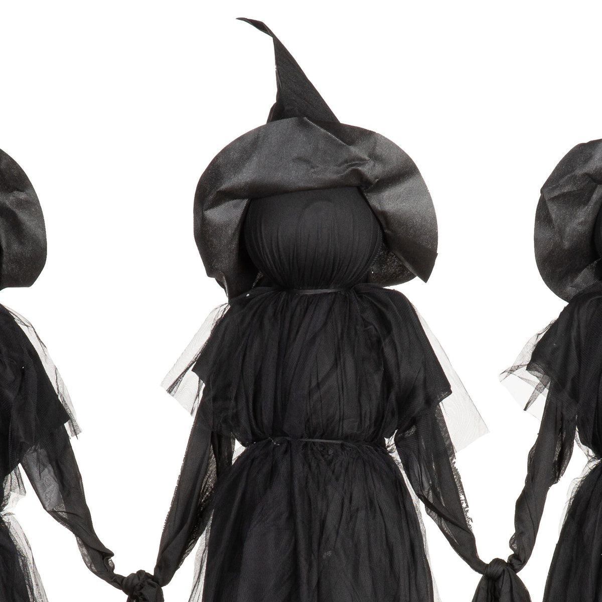 Evergreen Set of 3 LED Lighted Halloween Witch Stakes, 4' Tall for Garden Lawn or Patio