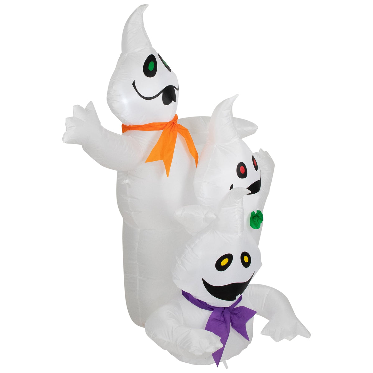 Northlight LED Lighted Ghost Trio Inflatable Outdoor Halloween Decoration - 3.5'- Warm White Lights