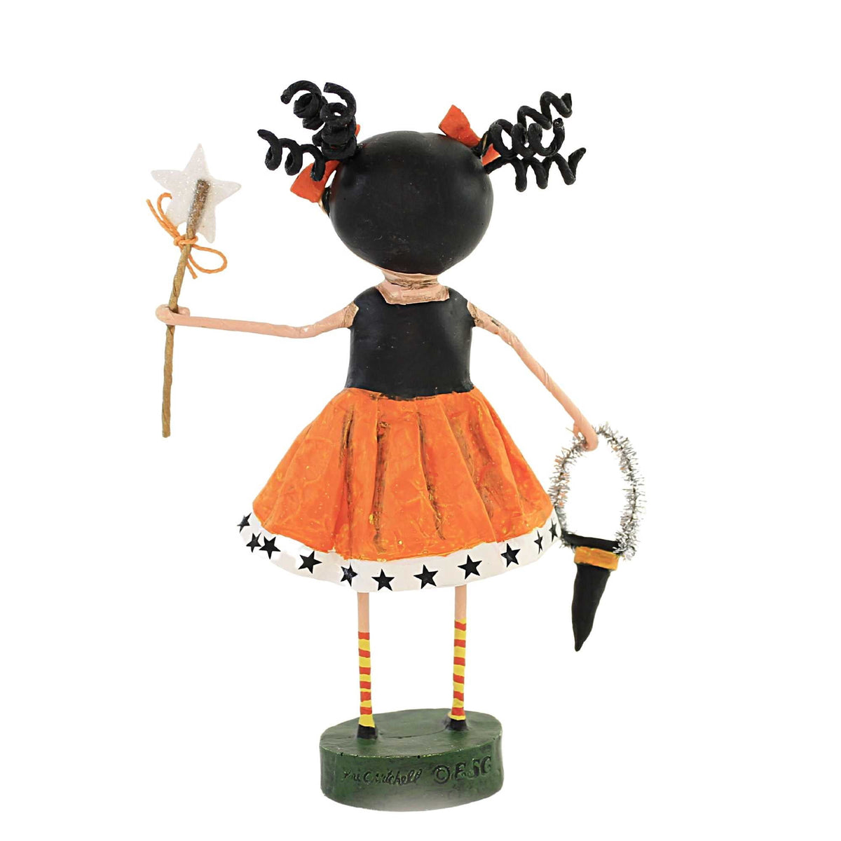Lori Mitchell 6.50In Cat's Meow, Polyresin, Halloween Black Cat Figurine 14477