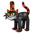 12ft Giant Black Cat With 'Boo' Tophat Halloween Inflatable