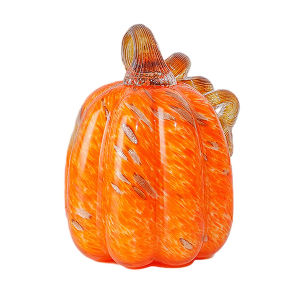 Glass Pumpkin Decoration Artificial Pumpkin for Halloween Thanksgiving Decor L