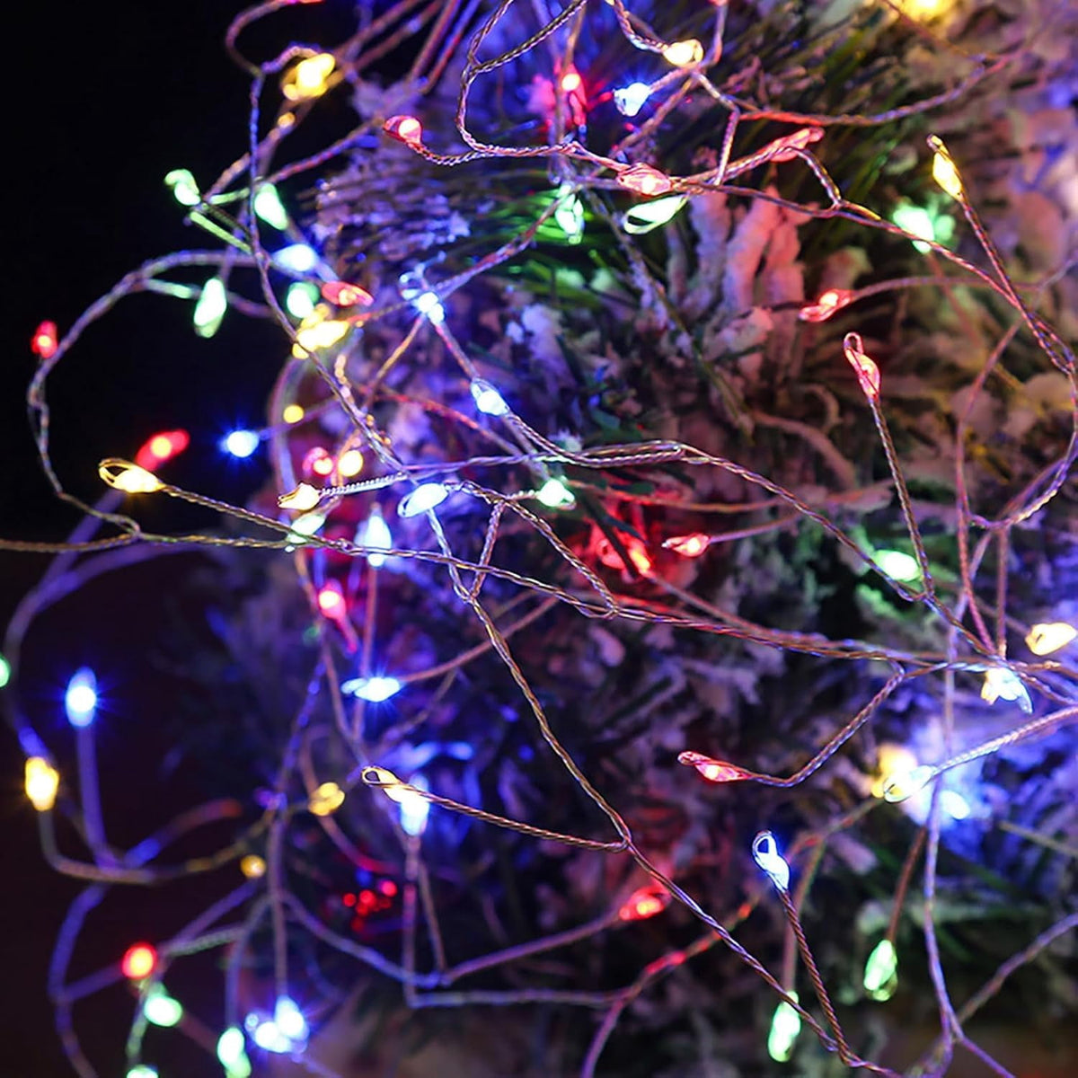 Plug-in Christmas Lights with Remote,30M 1000LED Waterproof Starry Cluster Fairy Lights, Copper Wire String Light for Indoor and Outdoor Use, Christmas Tree