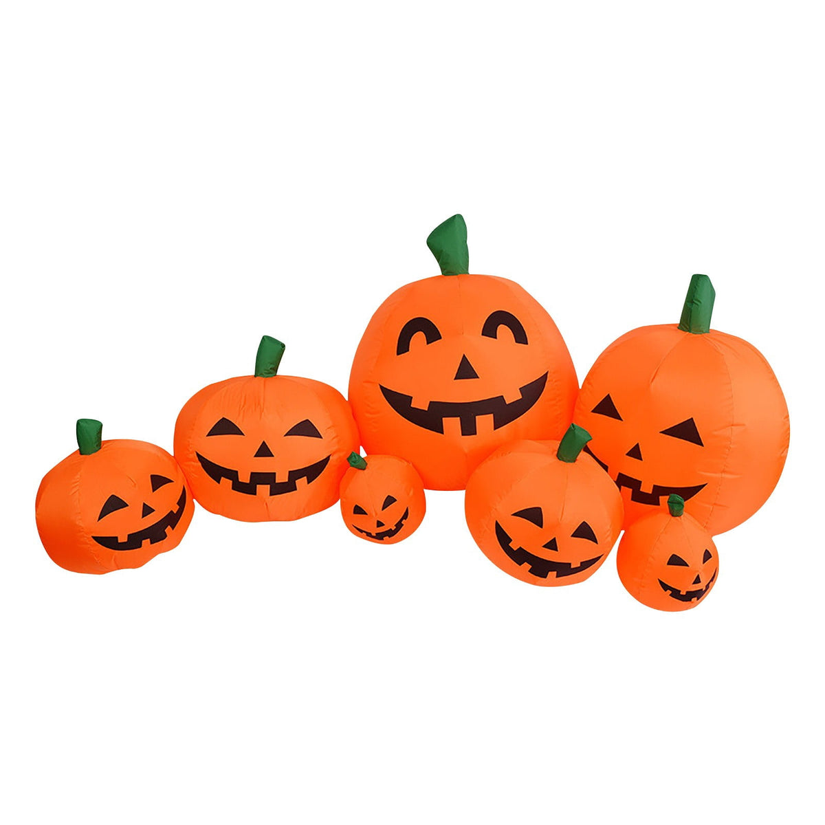 Halloween Pumpkin Inflatable 7.2 Ft Ghost Yard Decoration with Built-in LED Lights for Outdoor Garden Party Display