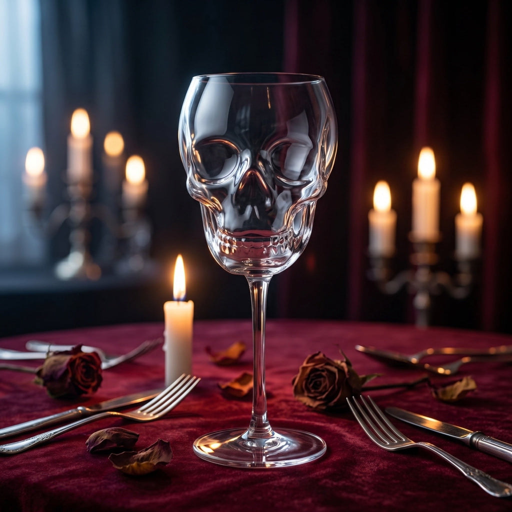 2 Pcs Halloween Skeleton Wine Glasses, Halloween Drinking Glasses, Skeleton Goblets, Hotel Family Party Favors