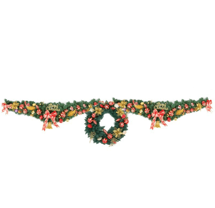 8.8ft Christmas Artificial Moon Model Vines, Christmas Garland Fireplace Ornament, Christmas Fake Plants for Wall, Garden, Party & Home Christmas Tree, Perfect Christmas Decorations& Fall Decor