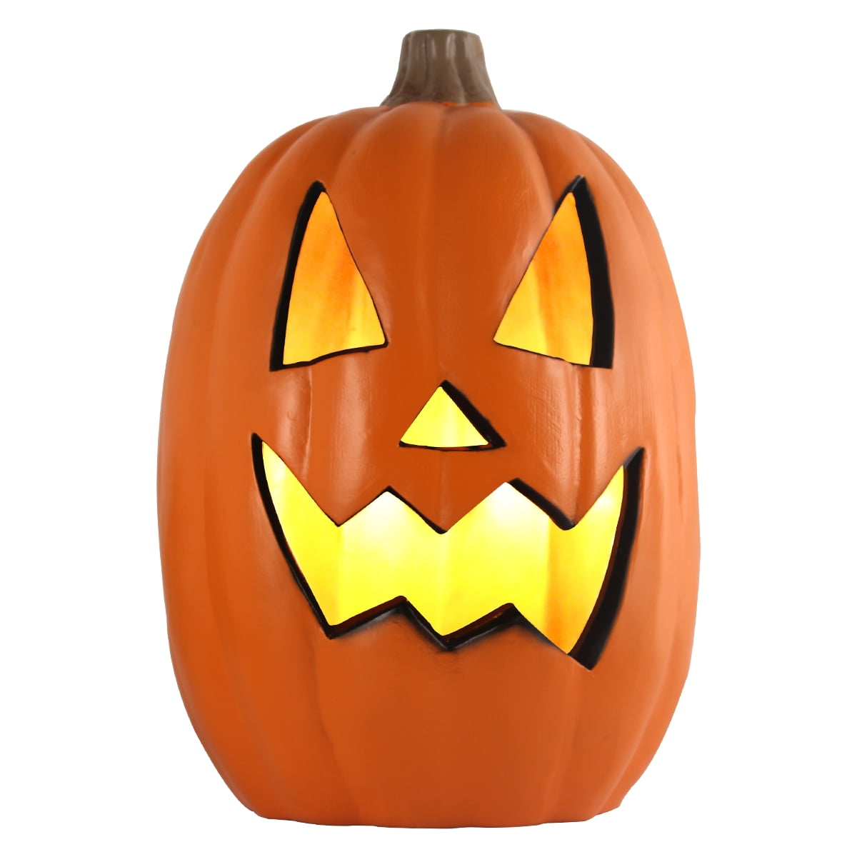 10in & 16in Jack O’Lantern Duo – Halloween Jack O Lantern LED Lighted Pumpkin Set