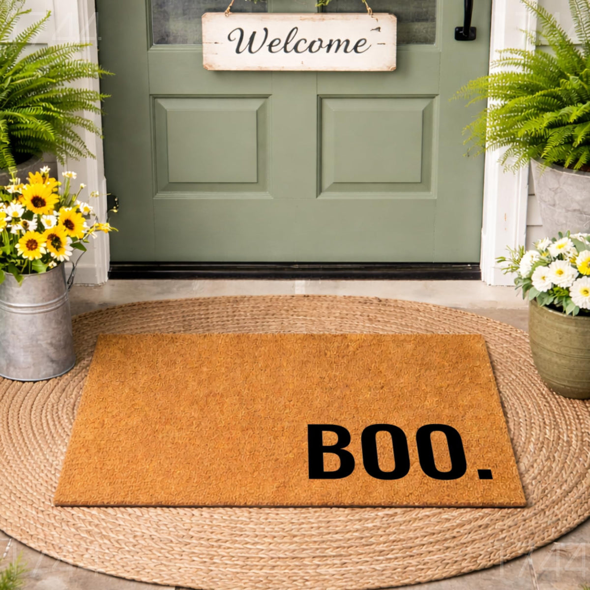 Boo Halloween Door Mat | Funny Doormat | Welcome Mat | Funny Door Mat | Fall Autumn Decor Gift | Home Doormat | Custom Doormat