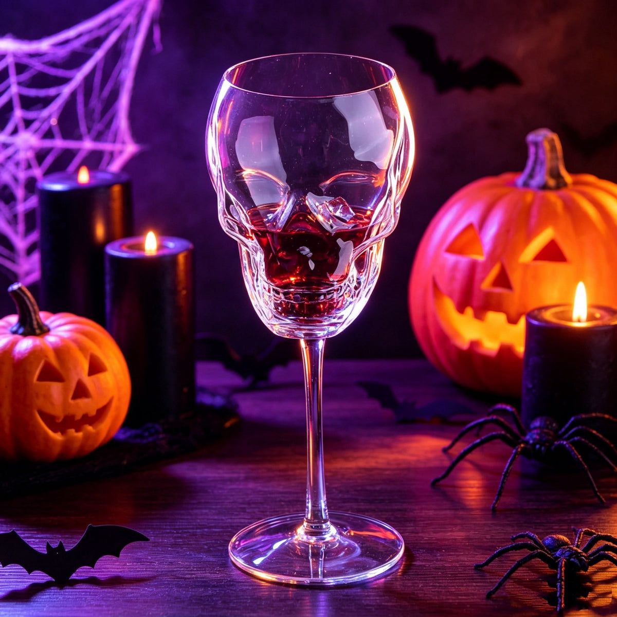 2 Pcs Halloween Skeleton Wine Glasses, Halloween Drinking Glasses, Skeleton Goblets, Hotel Family Party Favors