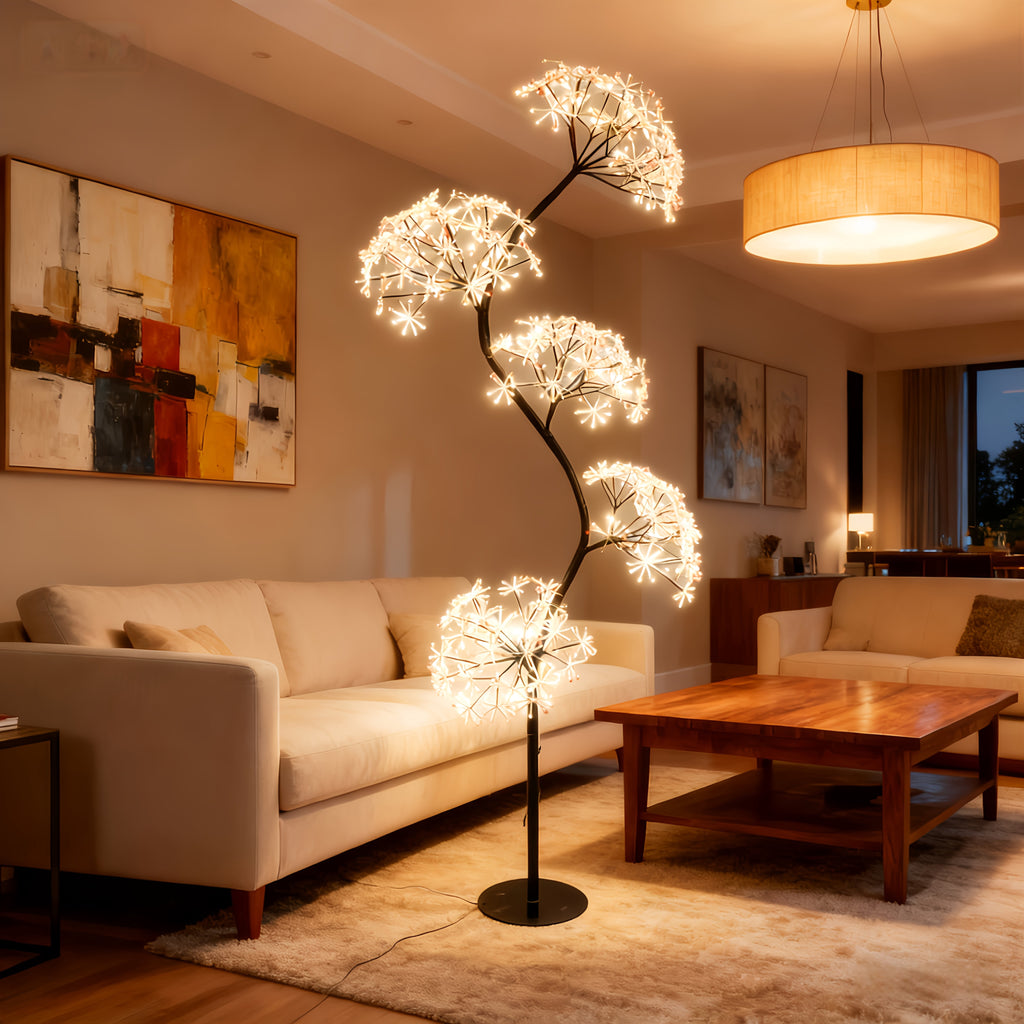 6-Foot Dandelion Lamp with a Fairy Theme, Perfect for Indoor Use in Living Rooms, Dining Areas, Bedrooms, Studies, And As Decorative Lighting for Home Decor During Christmas And Halloween