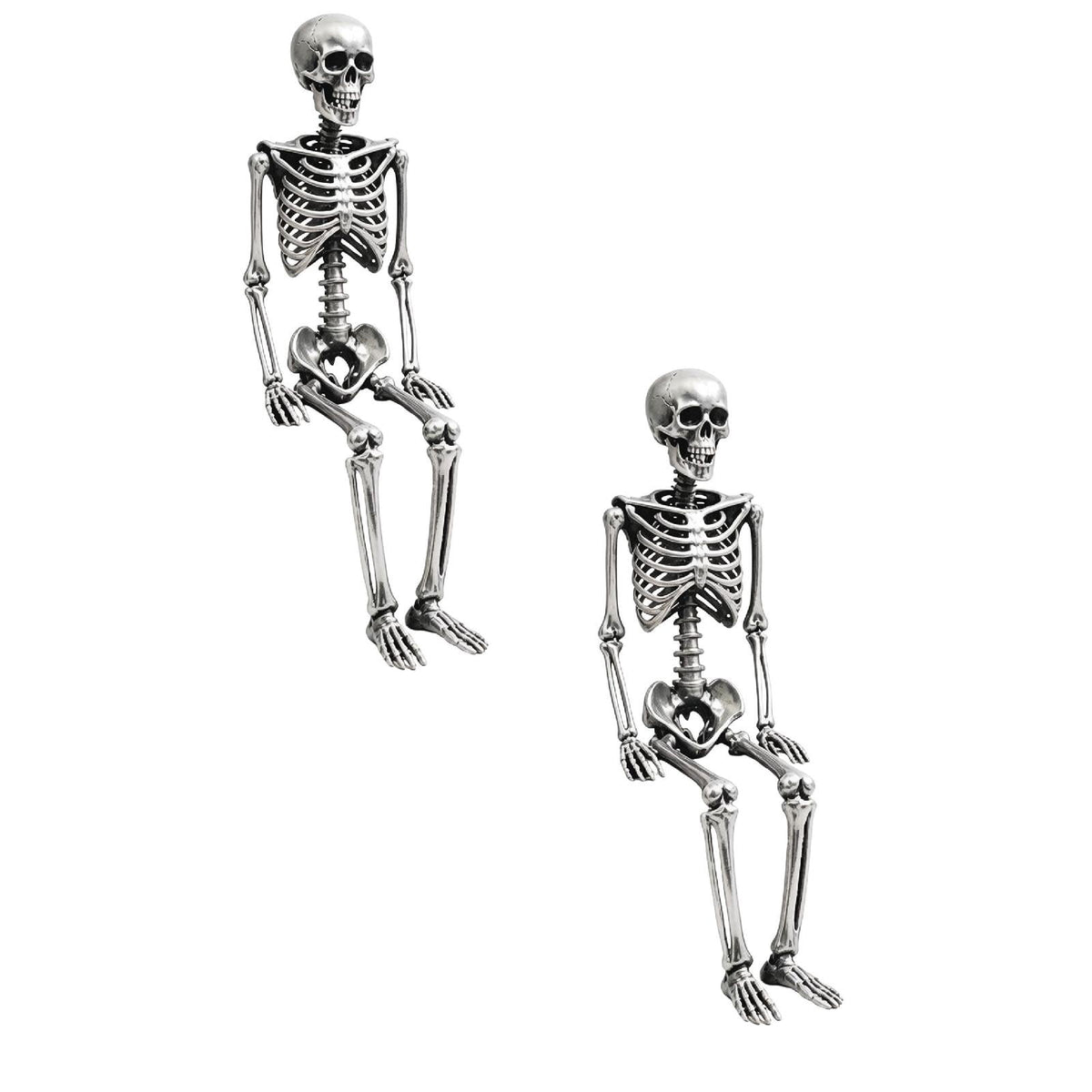 2Pcs Halloween Decorations Halloween Skeleton Creepy Desktop Ornament For Festive Home Party Desktop Ornament