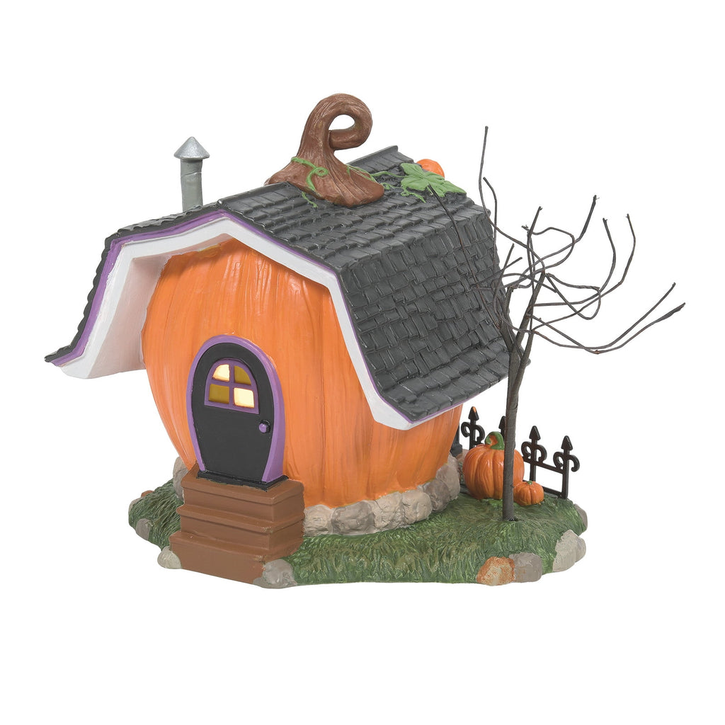 Department 56 Disney Village Pumpkintown Carving Studio Halloween Village Multicolor Figurine 5.5in H