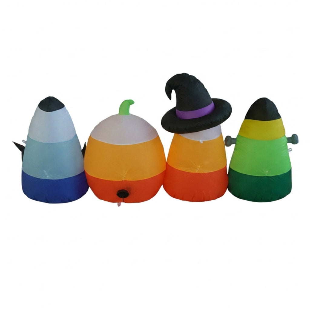 Candy Corn Characters Airblown Yard Inflatable, Multicolor, 6', Halloween by Way To Celebrate
