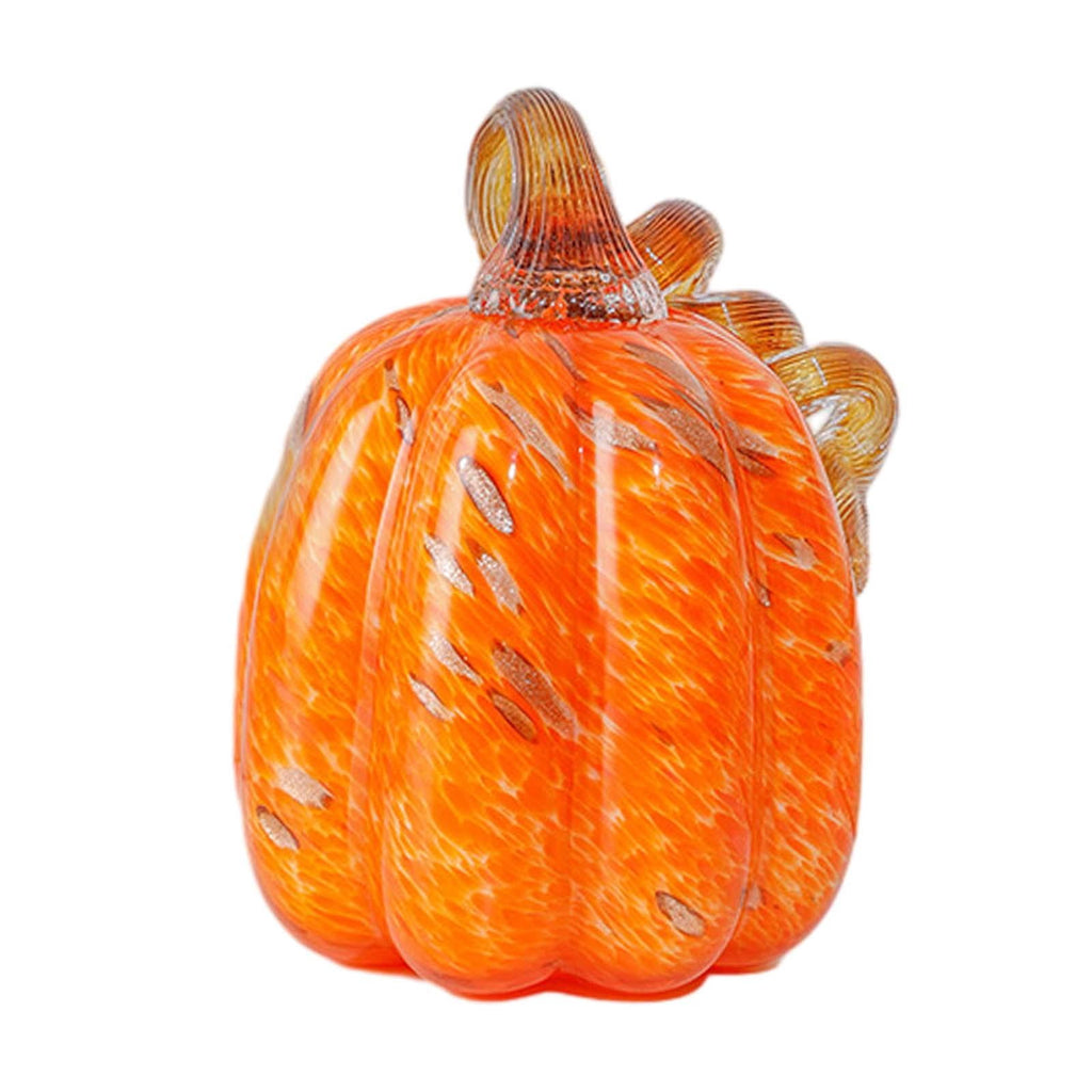 Glass Pumpkin Decoration Artificial Pumpkin for Halloween Thanksgiving Decor L