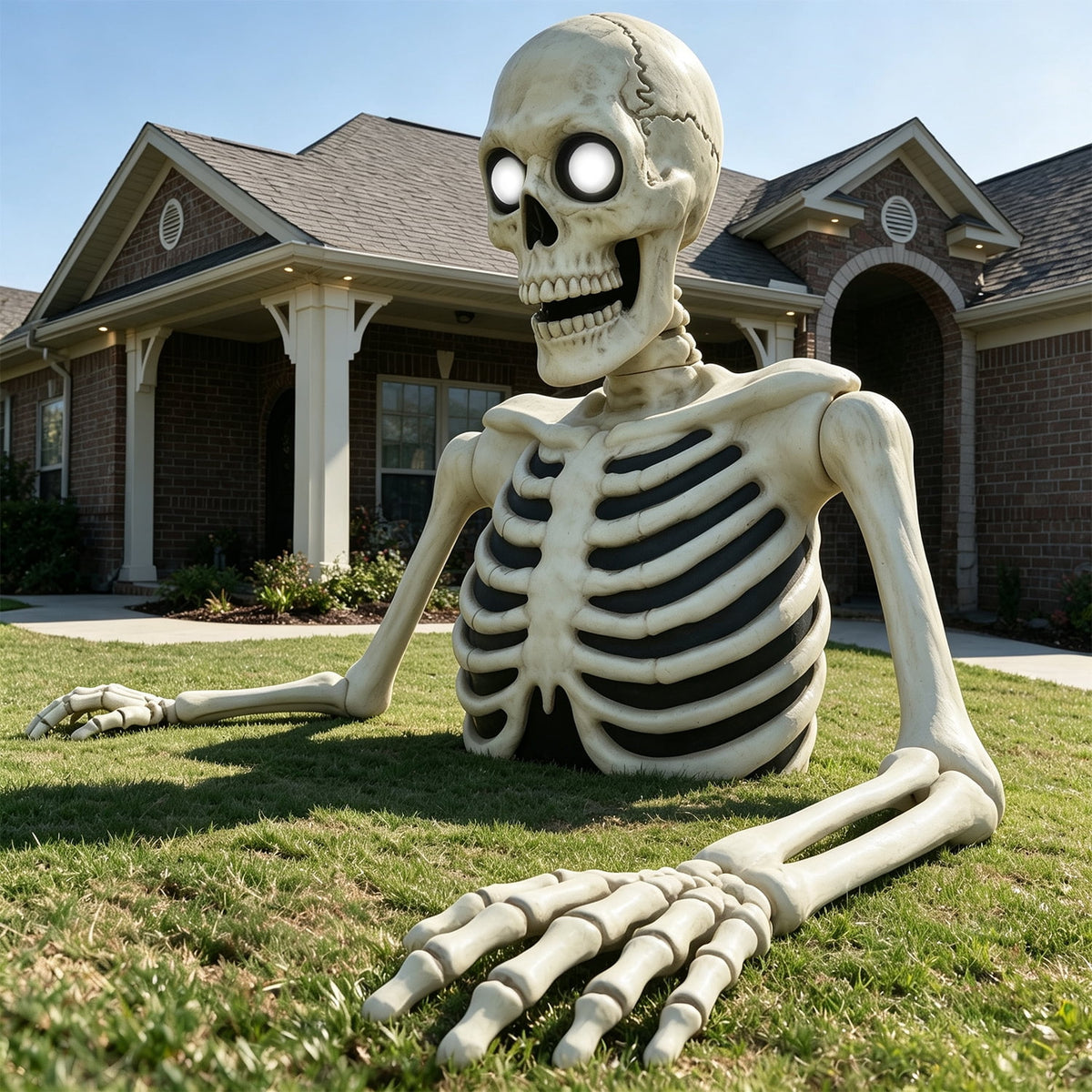 Seasons 35" Halloween Giant Groundbreaker Skeleton, Halloween Decoration for Outdoor Lawn Yard and Porch