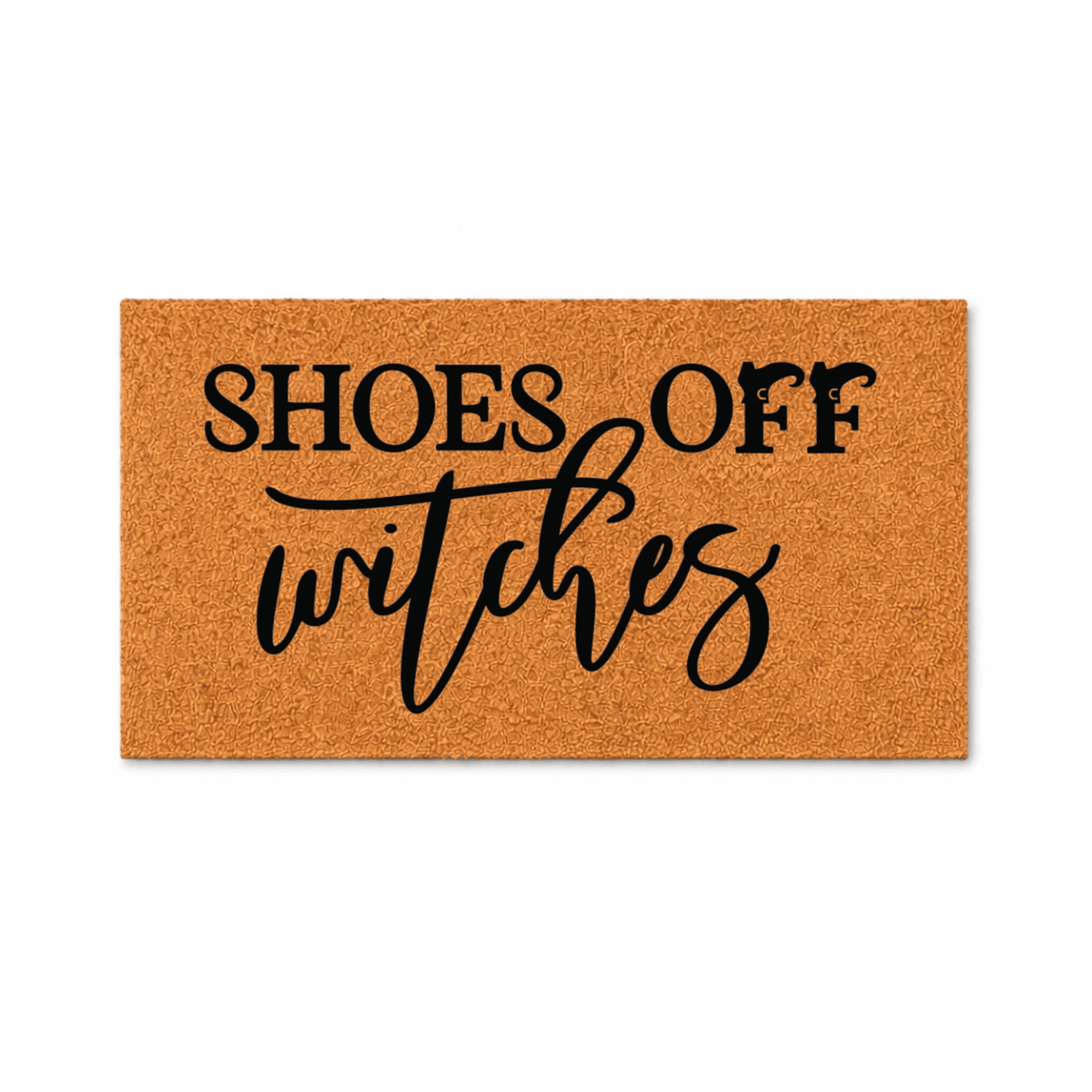 Shoes Off Witches Doormat, Funny Welcome Mat, Witchy Front Porch Entry Rug, Halloween Home Door Decor 1275 (36x60 inches) 1275