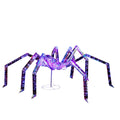 3FT Light Up Halloween Spider - Iridescent Outdoor Decoration with 340 LED Lights for Yard, Porch, and Garden Parties