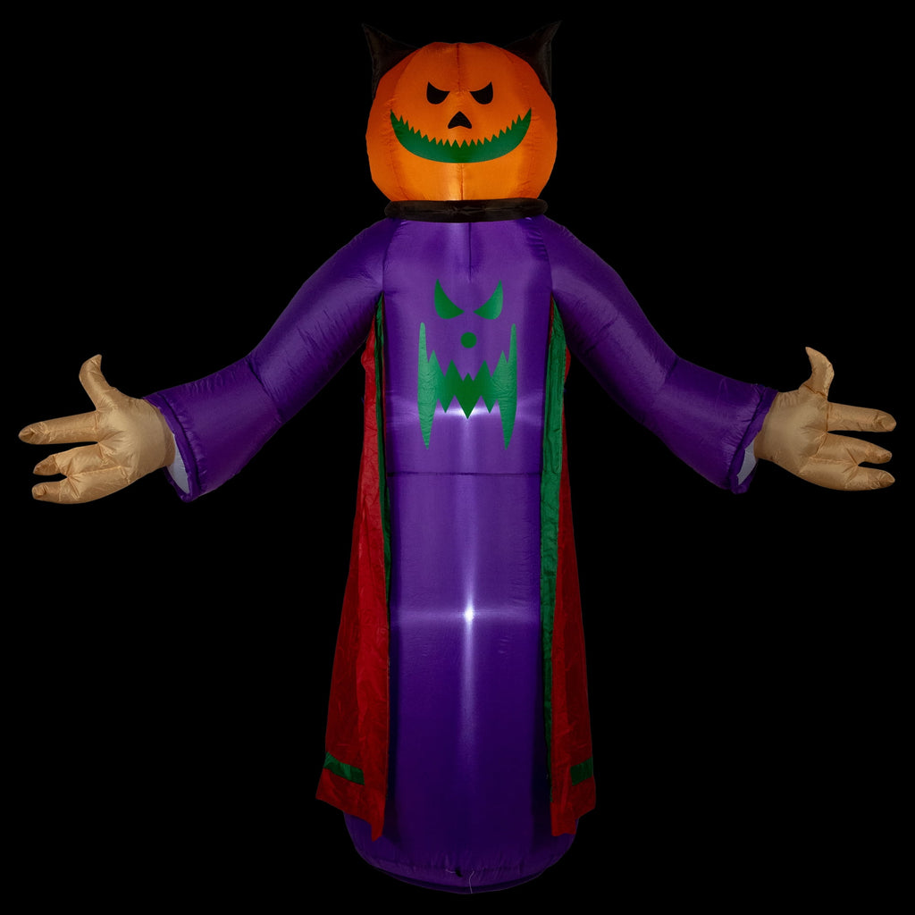 Northlight LED Lighted Inflatable Jack-O-Lantern Grim Reaper Outdoor Halloween Decoration - 8'