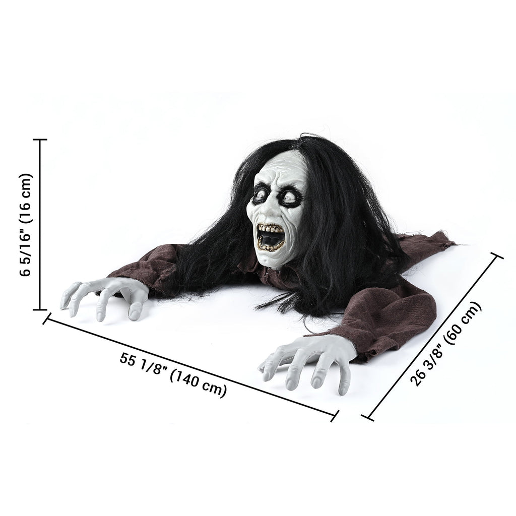 Yescom 15" Animated Halloween Tombstone & Half Skeleton with 8" Crawling Baby Zombie 2026