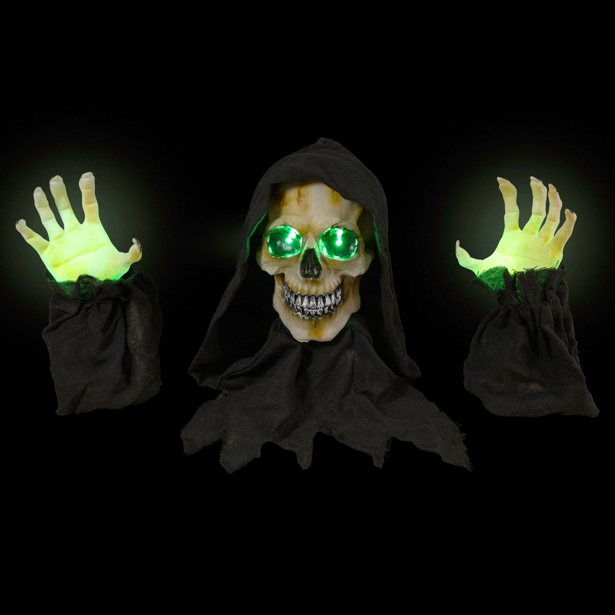 Northlight LED Lighted Grim Reaper with Sound Outdoor Halloween Decoration - 8"