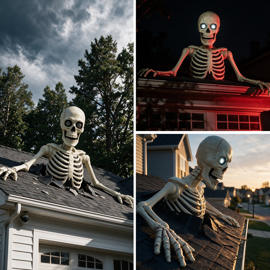 Seasons 35" Halloween Giant Groundbreaker Skeleton, Halloween Decoration for Outdoor Lawn Yard and Porch