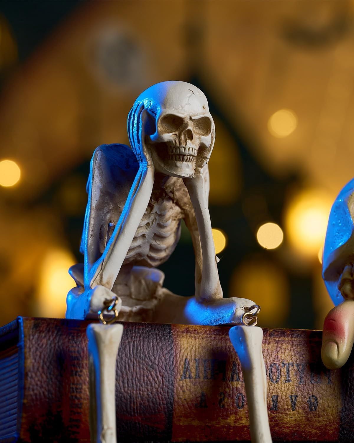 No Evil Skeleton Statue Set for Halloween and Day of the Dead Decor