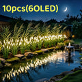 5‑15 Pack IP44 Waterproof Solar Reed Stake Lights, Outdoor LED Landscape Lighting, Yard Pathway Courtyard Decor, Holiday Ornament for Halloween, Thanksgiving, Harvest Festival