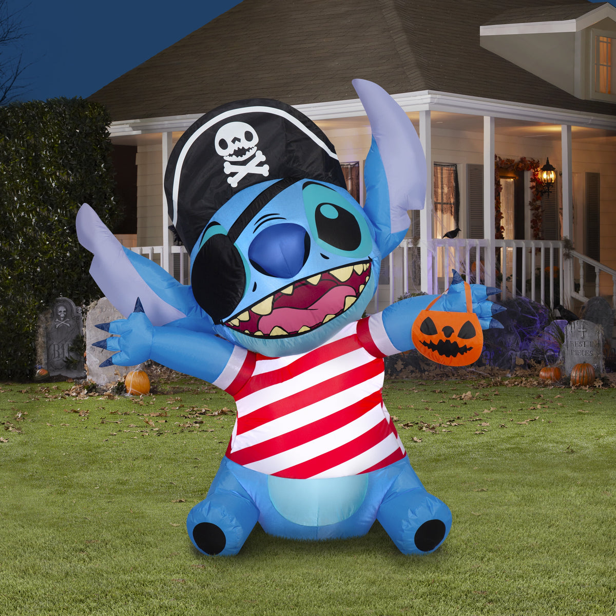 Halloween Stitch Airblown Yard Inflatable by Disney, 4.5FT