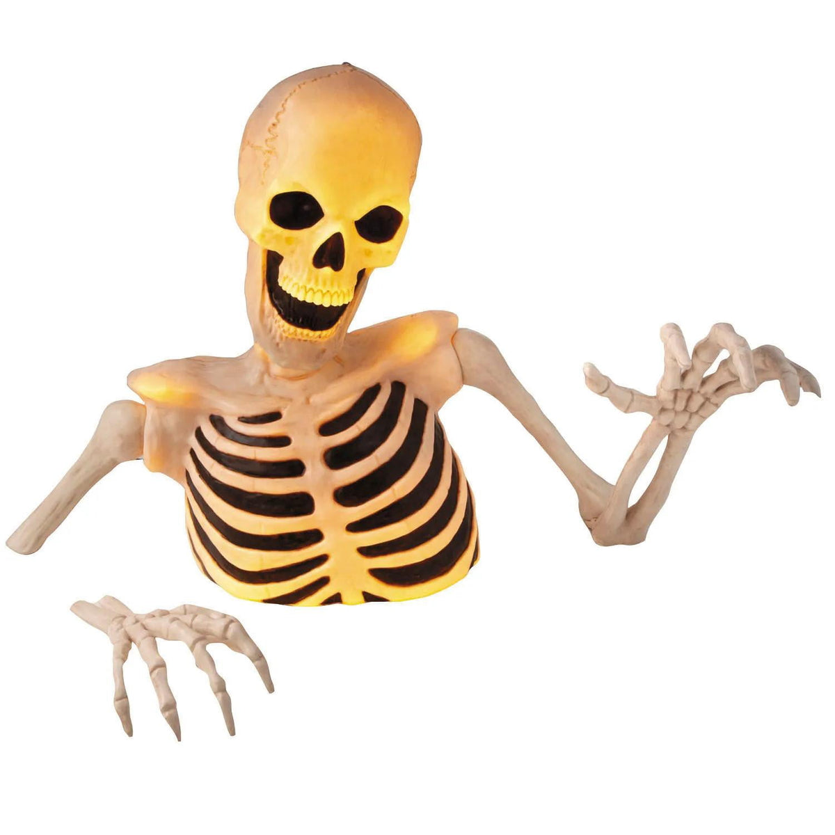 4 Ft Light-Up Groundbreaker Skeleton Halloween Decoration