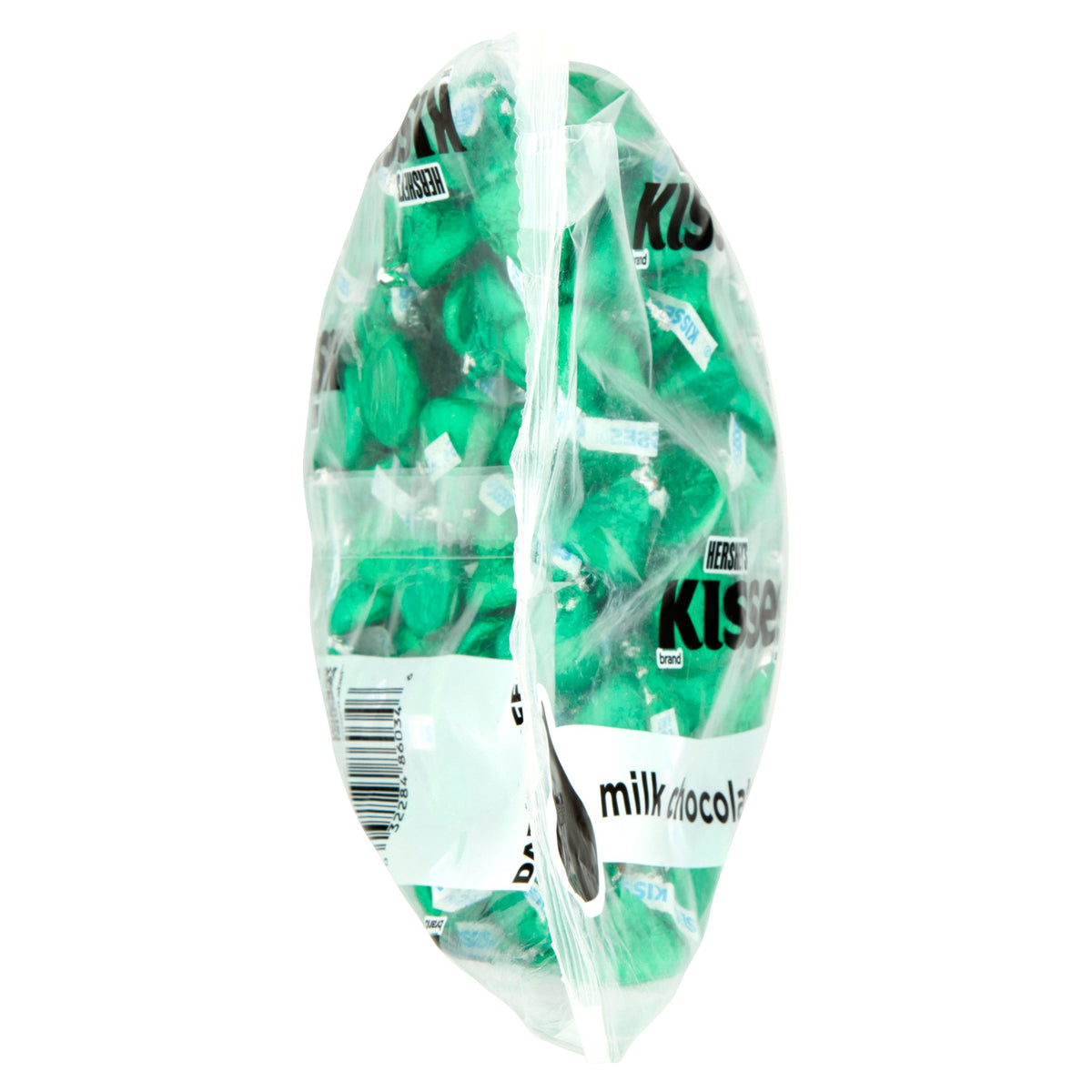 HERSHEY'S, KISSES Dark Green Foils Milk Chocolate Candy, Halloween, 66.67 oz, Bulk Bag (400 Pieces)