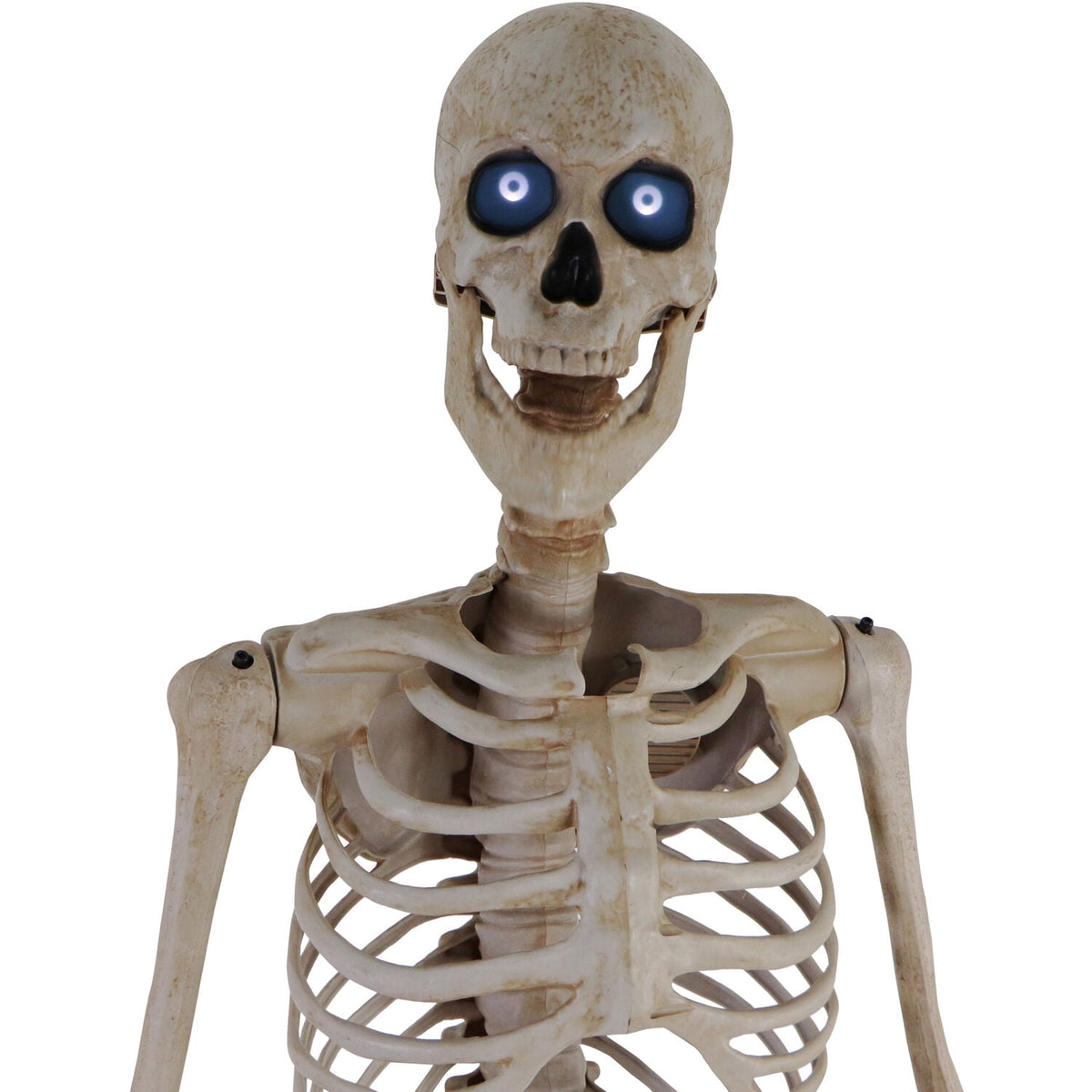 Haunted Hill Farm 8.0-Ft. Tall Motion-Activated Towering Skeleton, Premium Talking Halloween Animatronic, Plug-In