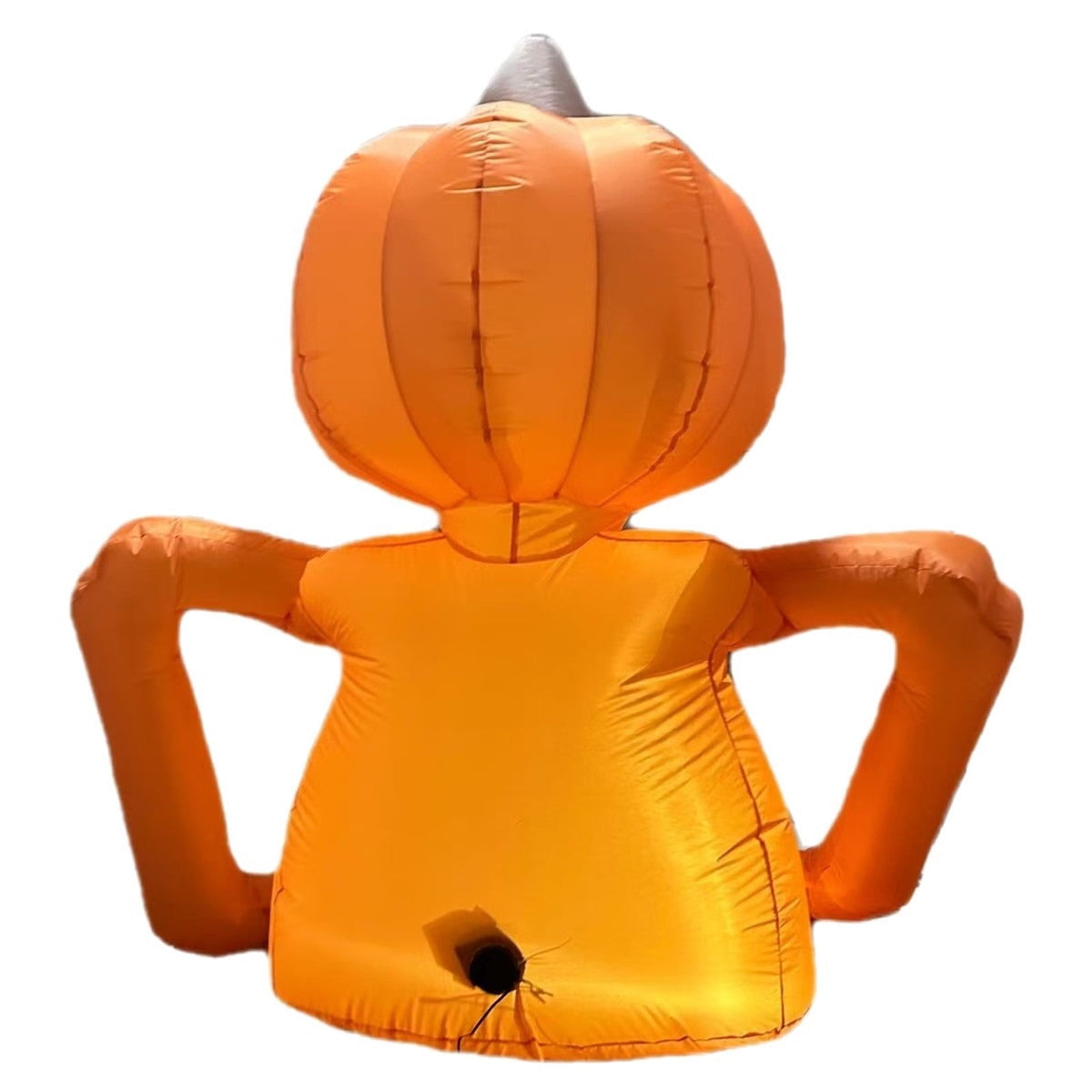 6ft Halloween Inflatable Skull Pumpkin with Built-In Lights, Glowing Outdoor Yard Decoration for Lawn, Porch, Garden, Haunted House, Party and Seasonal Night Display, Multicolored
