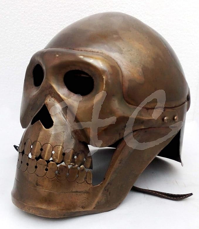 THOR INSTRUMENTS Medieval Skeleton Armour Helmet Viking Mask Spectacle Roman Knight Helmets Rustic Vintage Home Decor Gifts