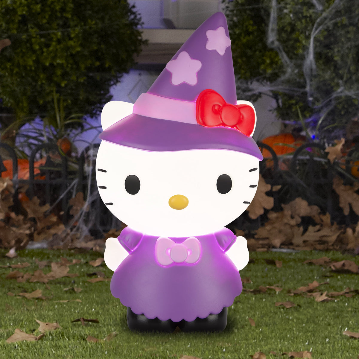 Gemmy Hello Kitty Halloween Multicolor Lighted Blow Mold Outdoor Decoration