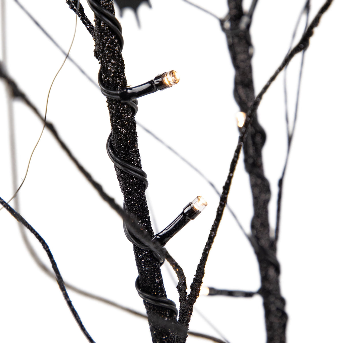 Northlight Pre-Lit Halloween Branch Tree with Bats - 50" - Black - LED Warm White