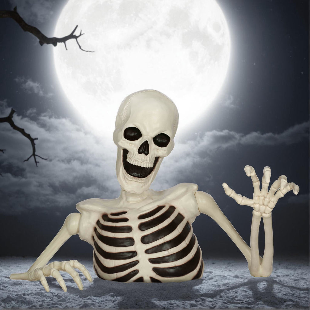 Seasons 35" Halloween Giant Groundbreaker Skeleton, Halloween Decoration for Outdoor Lawn Yard and Porch