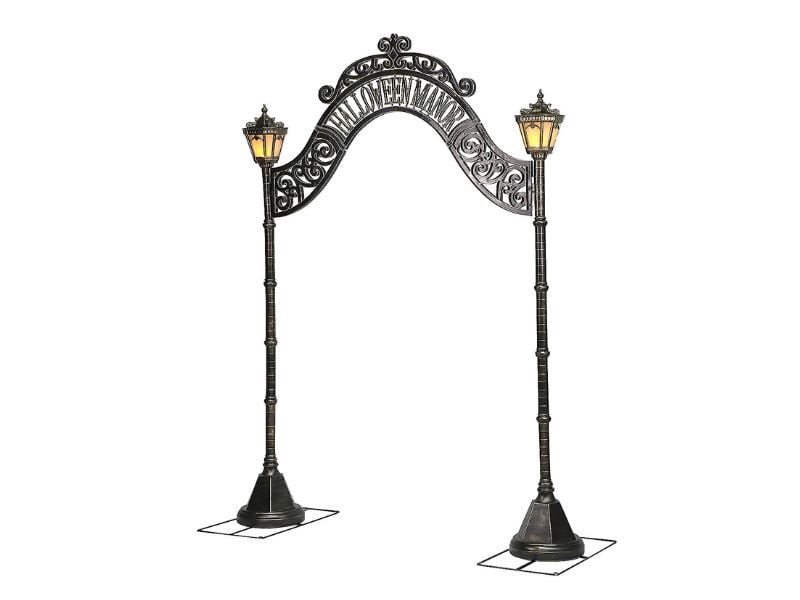 Seasonal Visions 8 ft Halloween Manor Archway Prop - Gray