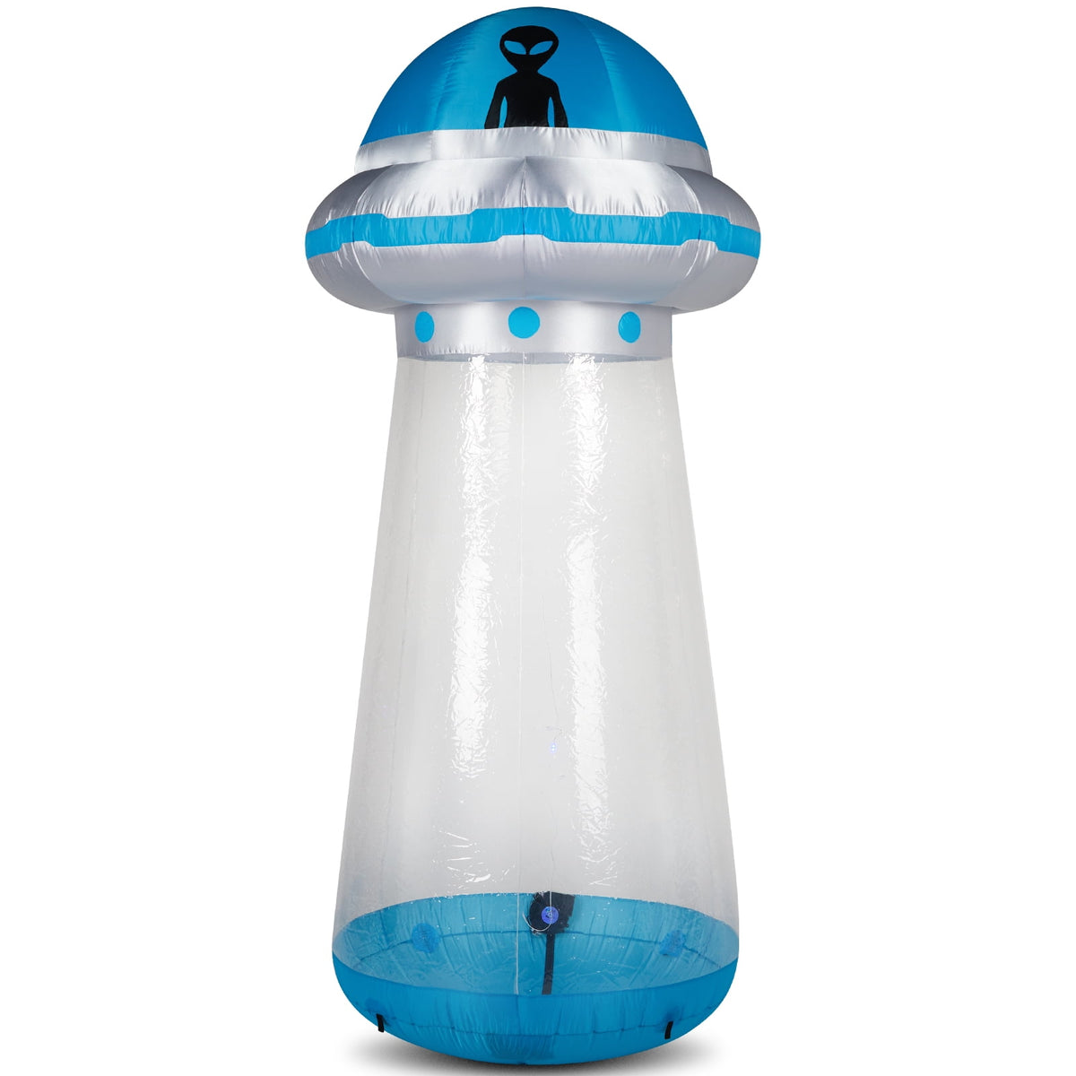 8.8FT Halloween Inflatable UFO Yard Decoration with Stand Inside Design