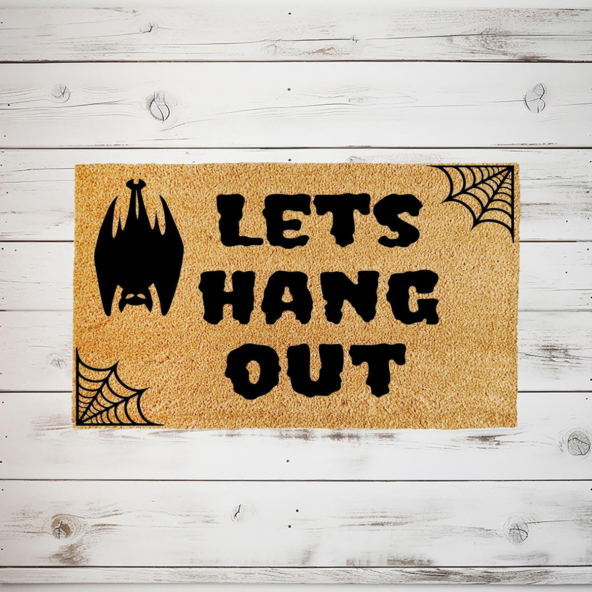 Funny Halloween Doormat - Lets Hang Out Welcome Door Mat (36" x 72")