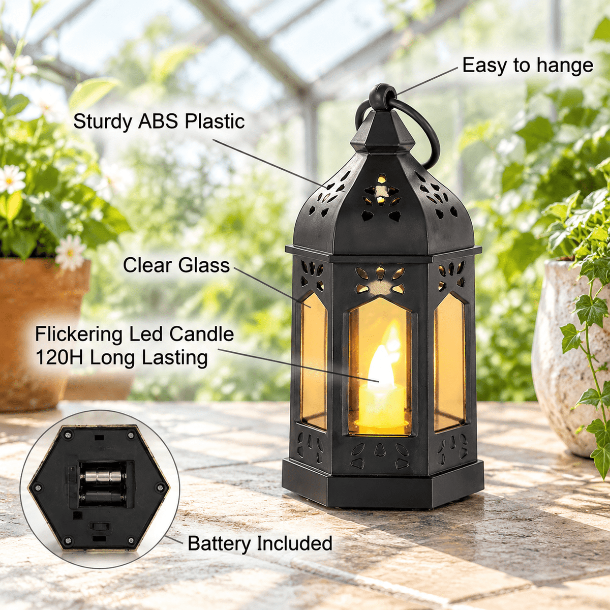 Mini Lantern With Flickering Led Candles Set Of 20 Vintdecorative Hanging Candle Lanterns Formas Wedding Decorations Party Table