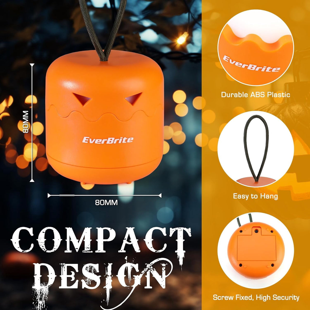 6-Pack Halloween Pumpkin Lantern, Collapsible Jack O Lantern