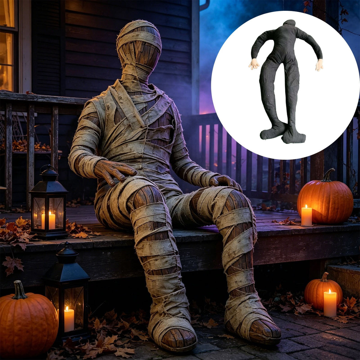 6ft Life Size Posable Mannequin, Poseable Halloween Decoration Dummy for Indoor Outdoor , Full Body Cloth Display Prop for Holiday Party