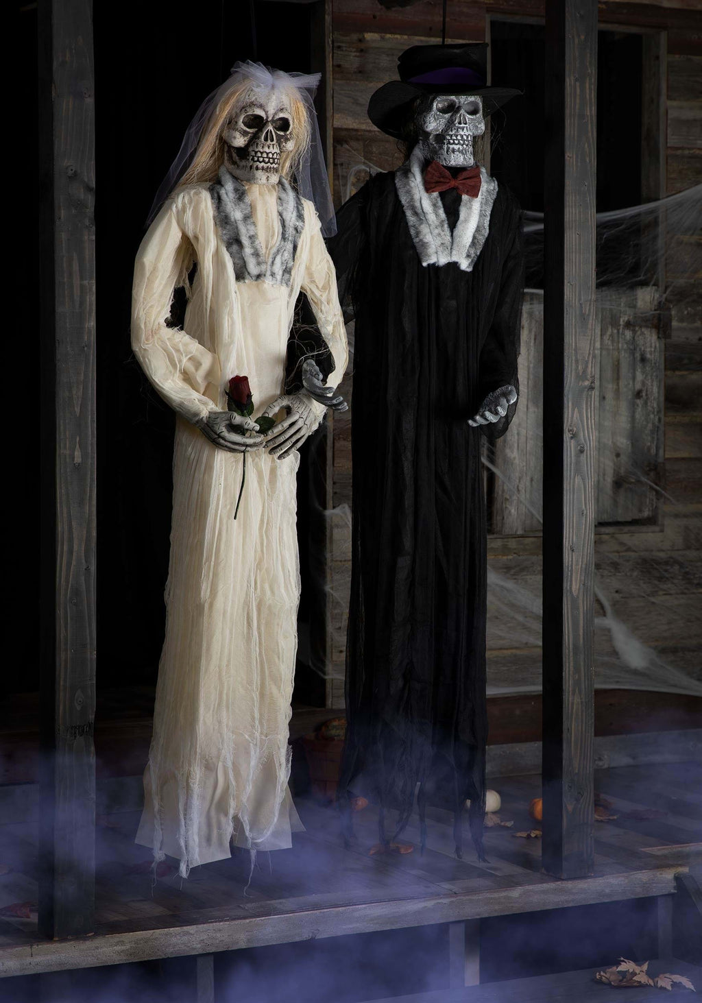 6FT Bride and Groom Skeleton Decoration Set
