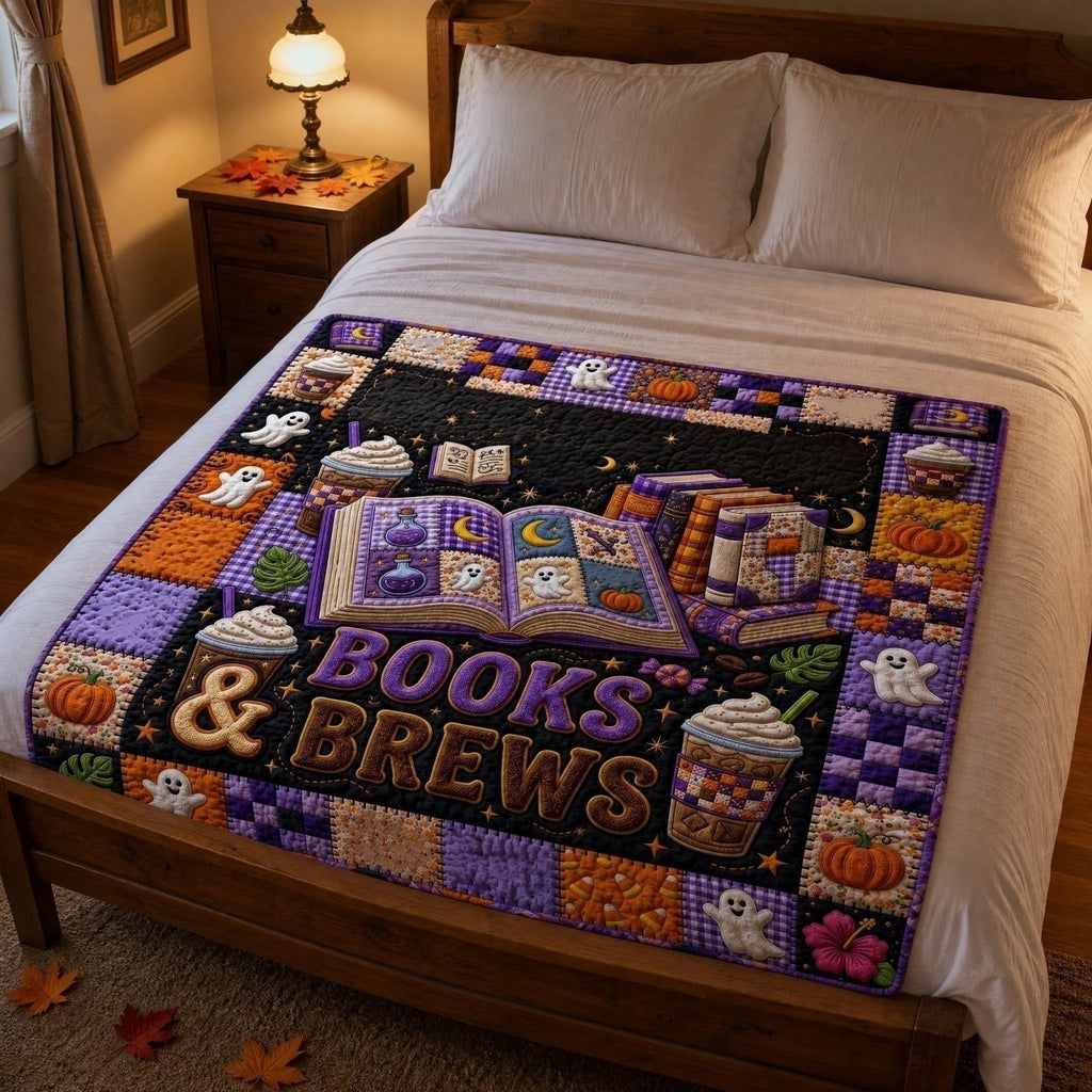 Throw Blanket, Quilted Spooky Season Ghost Skeleton Black Cat Design, 1 Piece, Halloween Decor for Couch Bed Living Room