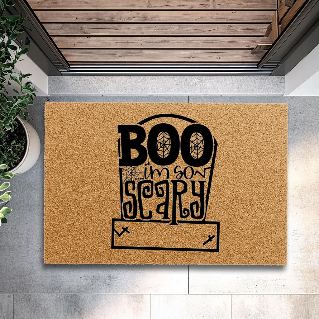 Doormat Boo I'm So Scary Halloween Door Mat | Funny Doormat | Welcome (36" x 72") #1271