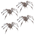 Bulk Giant Skeleton Spider Halloween Decorations - 4 Pc