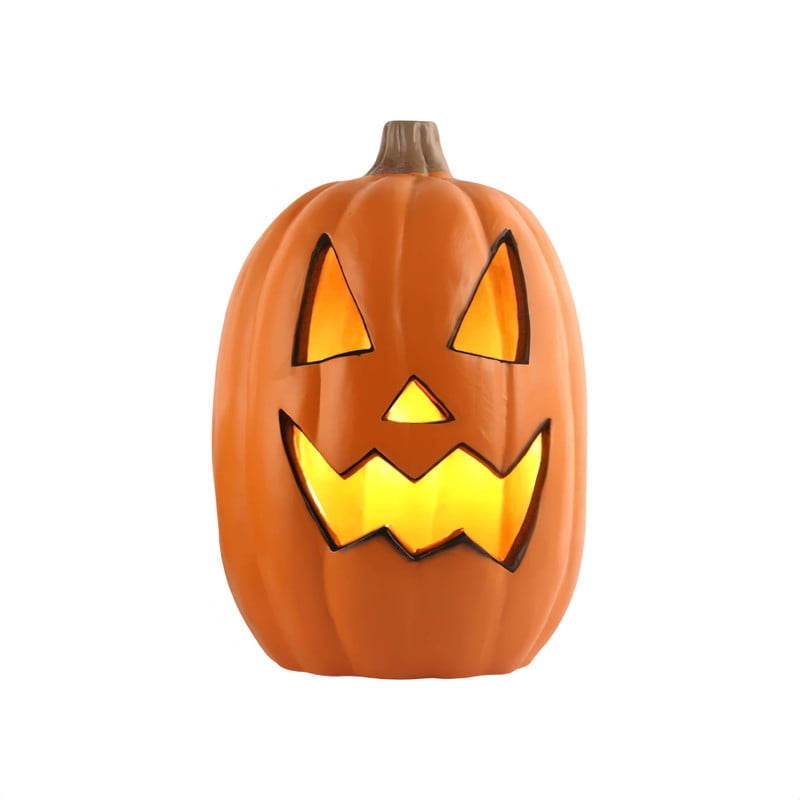 DUNCHATY 21" LED Pumpkin Light, Extra Large Angry Jack O' Lantern Halloween Decor for Outdoor Yard - Furious Face