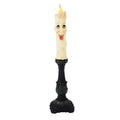 December Diamonds 17.00In 17 Inch Spooky Face Candlestick, Resin, Halloween Light 2930563