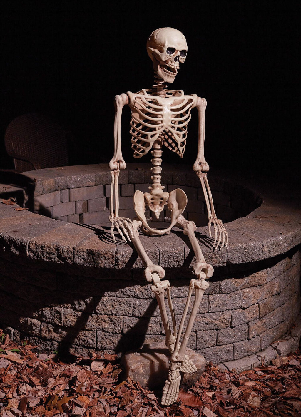 Morris Costumes FW91474 5 ft. Realistic Posable Articulated Skeleton Halloween Decoration