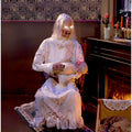 Haunted Hill Farm Life-Size Animatronic Gravely Granny by Tekky Halloween Decoration, 2.9-Ft.