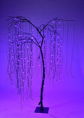 Purple LED Halloween Willow Tree 7'